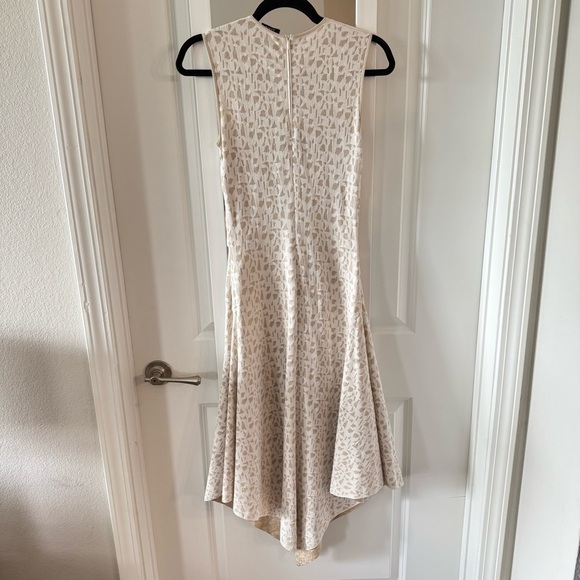 Akris Patterned Sleeveless Dress Size US 4 Color White Cream - Picture 4 of 6